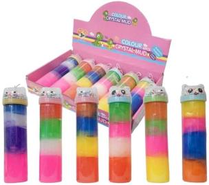Slime wielokolorowy, krystaliczny z kuleczkami MIX. Wydawca: Merkpol. Multiszop.pl Opakowanie Slime wielokolorowy, krystaliczny z kuleczkami MIX