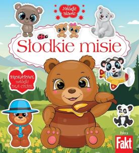 Okładka książki Słodkie misie. Brokatowe naklejki dla ciebie