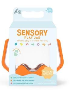 Słoik sensoryczny do napełnienia wodą pomarańczowy. Wydawca: Glo Pals. Multiszop.pl Opakowanie Słoik sensoryczny do napełnienia wodą pomarańczowy