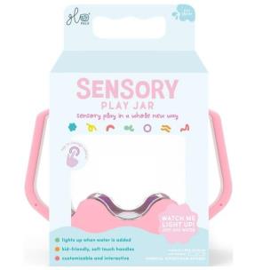 Słoik sensoryczny do napełnienia wodą różowy. Wydawca: Glo Pals. Multiszop.pl Opakowanie Słoik sensoryczny do napełnienia wodą różowy