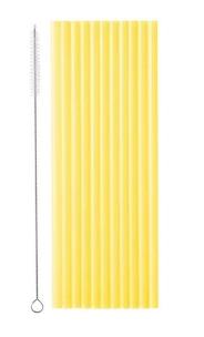 Opakowanie Słomki plastikowe żółte 23cm 12 szt