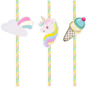 Opakowanie Słomki Unicorn 19,5m 6szt PARTY GO