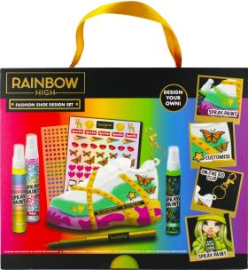 Sneakers do dekorowania Rainbow high. Wydawca: BRANDED.ŚLIWIŃSKI. Multiszop.pl Opakowanie Sneakers do dekorowania Rainbow high
