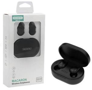 Okładka książki SOMOSTEL SŁUCHAWKI DOUSZNE BLUETOOTH HI FIDELITY SOUND+POWER BANK 260MAH J18 CZARNE