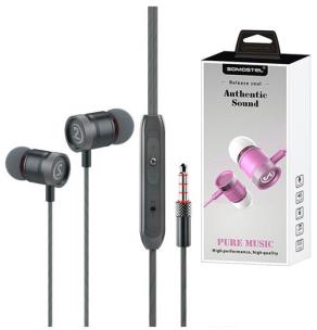 Okładka książki SOMOSTEL SOMOSTEL SŁUCHAWKI CS03 DOSZNE JACK3,5MM. METLOWE KOMORY DZWIĘKOWE SUPER BASS+MIKROFON CS03 SILVER CS03 GREY