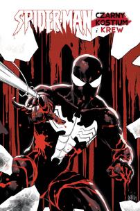 Spider-man. Czarny kostium i krew. Autor: J.M. DeMatteis, Michael Straczynski. Multiszop.pl Okładka książki Spider-man. Czarny kostium i krew