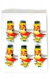 Opakowanie Spinacze drewniane kurczaczek 6szt 4,5cm