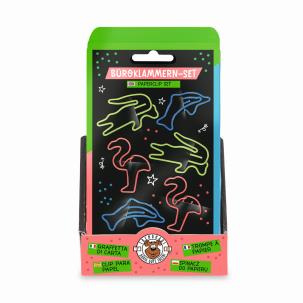 Opakowanie Spinacze neonowe 6 sztuk