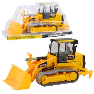 Spychacz gąsienicowy ruchoma łyżka żółty. Wydawca: Leantoys. Multiszop.pl Opakowanie Spychacz gąsienicowy ruchoma łyżka żółty