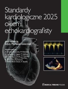 Okładka książki Standardy kardiologiczne okiem echokardiografisty 2025