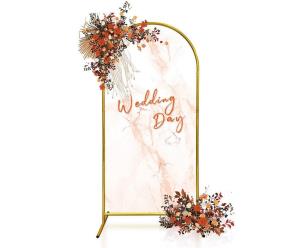 Opakowanie Stelaż z żelaza z łukiem, złoty, 100x200cm