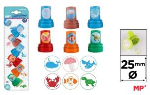 Opakowanie Stempelki dla dzieci morskie zwierzęta 6szt