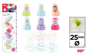 Opakowanie Stempelki dla dzieci MP Morskie Zwierzęta 6szt.blister