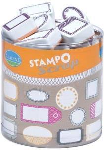Opakowanie Stempelki do scrapa Etykiety 24szt