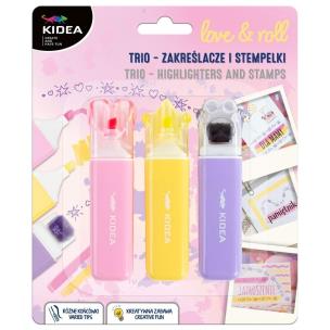 Opakowanie Stempelki-Zakreślacze 3szt KIDEA