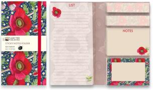 Opakowanie Sticky Notes Czerwone maki Bex Parkin