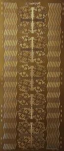 Opakowanie Stiker ażurowy 10x23cm bordiurka złoty