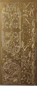 Opakowanie Stiker ażurowy 10x23cm złoty