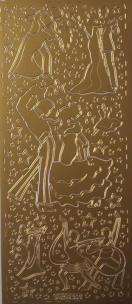 Opakowanie Stiker ażurowy złoty