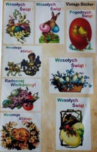 Opakowanie Stikery wielkanocne Vintage Sticker 16x25cm