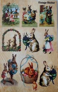 Opakowanie Stikery wielkanocne Vintage Sticker 16x25cm