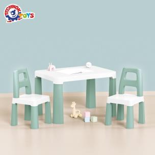 Opakowanie Stół dziecięcy zielony z dwoma krzesełkami