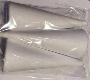 Opakowanie Stożki styropianowe 25cm 3szt