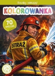 Okładka książki Strażak OSP Kolorowanka z naklejkami