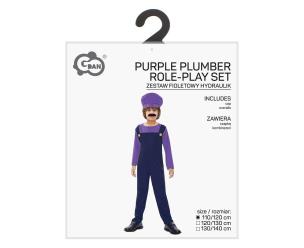 Opakowanie Strój dla dzieci Fioletowy hydraulik 110/120cm