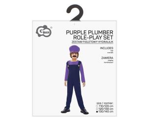 Opakowanie Strój dla dzieci Fioletowy hydraulik 130/140cm