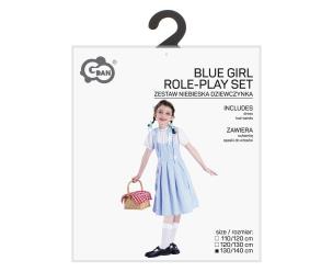 Opakowanie Strój dla dzieci Niebieska dziewczynka 130/140cm