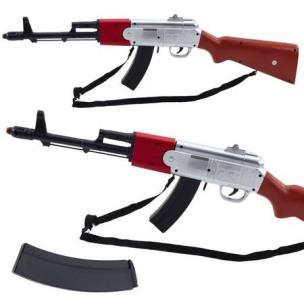 Strzelba na ramię z dźwiękiem 65cm. Wydawca: Leantoys. Multiszop.pl Opakowanie Strzelba na ramię z dźwiękiem 65cm