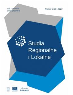 Okładka książki Studia Regionalne i Lokalne 1/2023