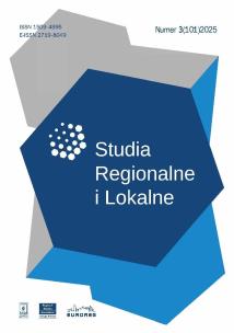 Okładka książki Studia Regionalne i Lokalne 3/2025