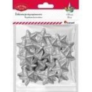 Opakowanie Styropianowe gwiazdki 30x28mm srebrne 18szt