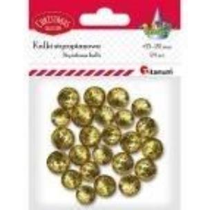 Opakowanie Styropianowe kulki 15/20mm złote 24szt