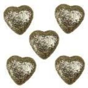 Opakowanie Styropianowe serca 19x19mm złote 50szt