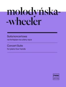 Okładka książki Suita koncertowa nuty na fortepian na cztery ręce