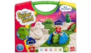 Super Sand Dinozaur w walizce. Wydawca: Goliath. Multiszop.pl Opakowanie Super Sand Dinozaur w walizce