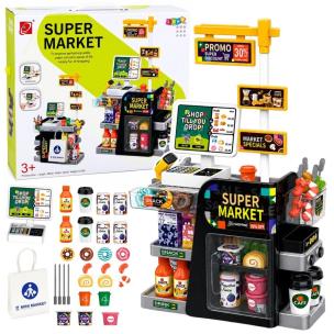 Opakowanie Supermarket, kasa skaner, dystrybutor 65el