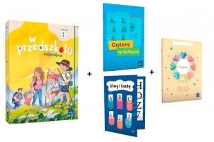 Superpakiet W przedszkolu naturalnie. Poziom B+. Autor:   Praca zbiorowa. Multiszop.pl Okładka książki Superpakiet W przedszkolu naturalnie. Poziom B+