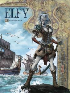 Okładka książki Świat Akwilonu. Elfy. Czarny jak krew. Tom 15