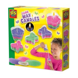 Świece woskowe piaskowe. Wydawca: SES. Multiszop.pl Opakowanie Świece woskowe piaskowe