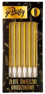 Opakowanie Świeczki urodzinowe złote 6szt