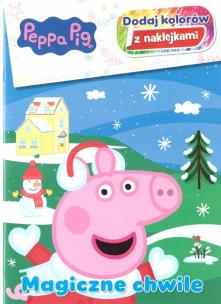 Okładka książki Świnka Peppa. Dodaj kolorów z naklejkami