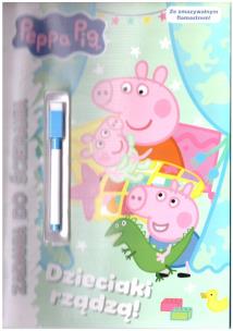 Okładka książki Świnka Peppa. Zadania do ścierania