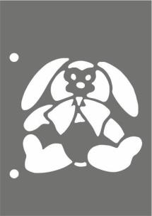 Opakowanie Szablon A6 Zajączek