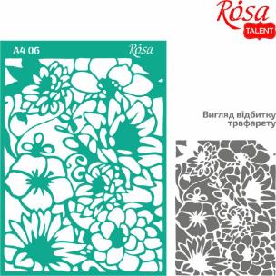 Szablon samoprzylepny wielokrotnego użytku ornamenty kwiatowe 21x29.7cm. Wydawca: Rosa. Multiszop.pl Opakowanie Szablon samoprzylepny wielokrotnego użytku ornamenty kwiatowe 21x29.7cm