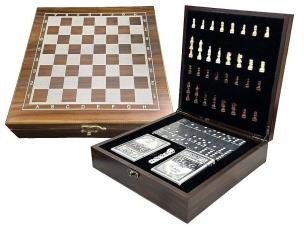 Opakowanie Szachy, karty, domino
