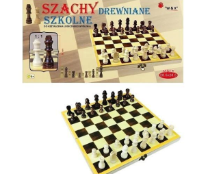 Opakowanie Szachy szkolne drewniane 28,5x28,5cm